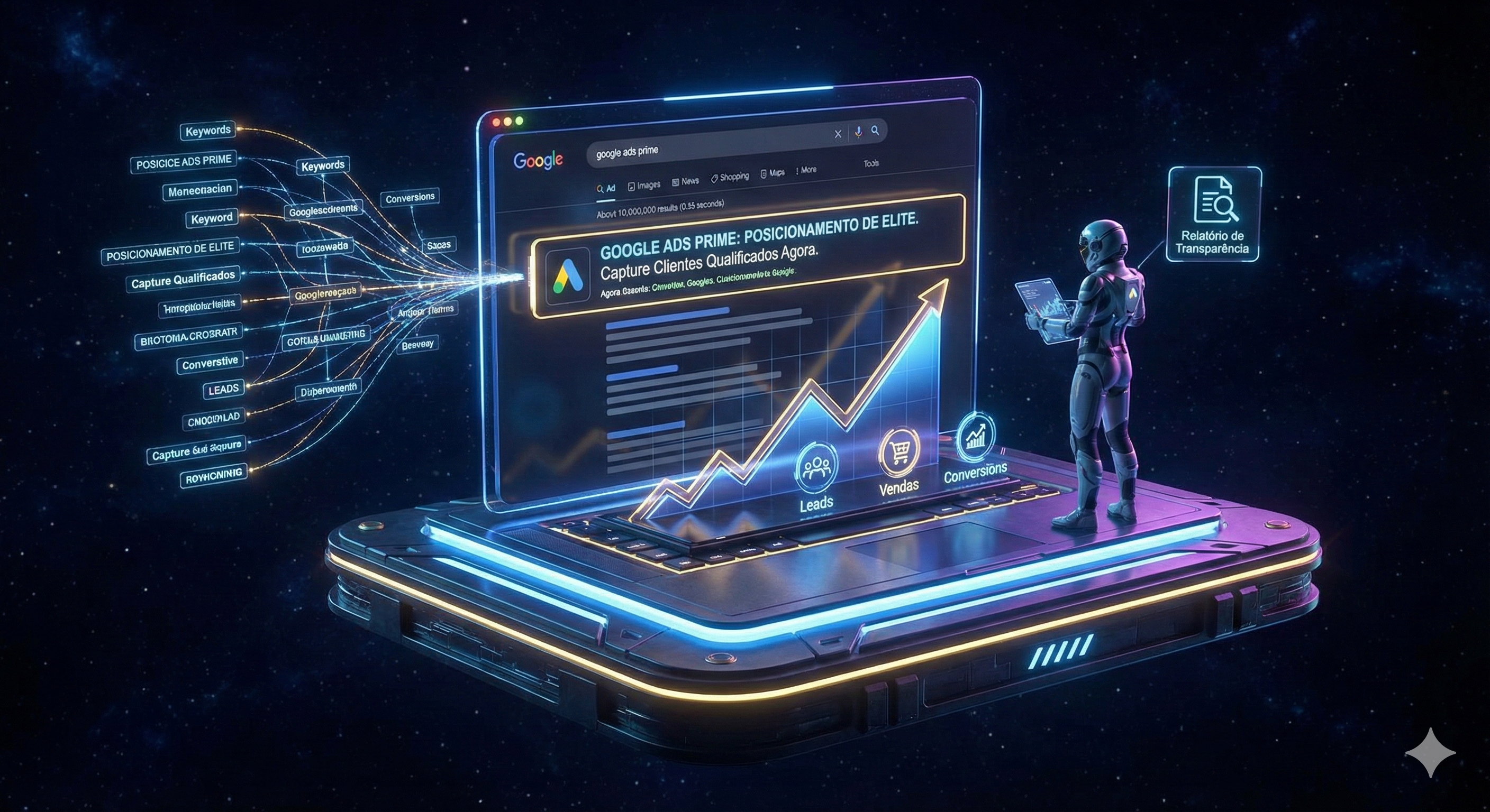 Google Ads Prime: Posicionamento de Elite