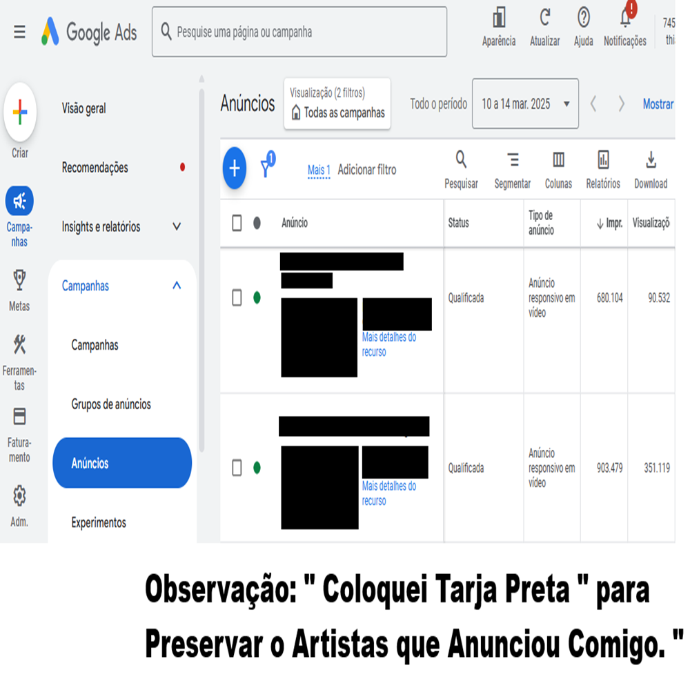 Visualizações Reais para YouTube (Via Google Ads™) – Tráfego Premium e Seguro